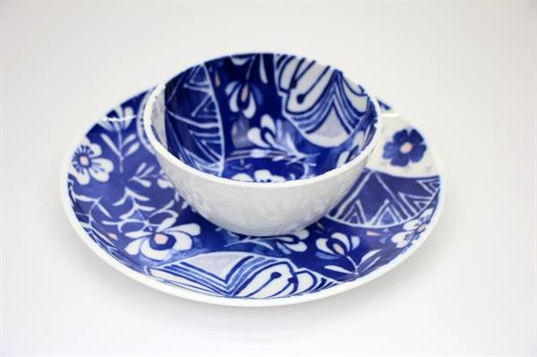 Floral Patterned Dessert Plate & Bowl - Dessert Plate | Full House Lebanon