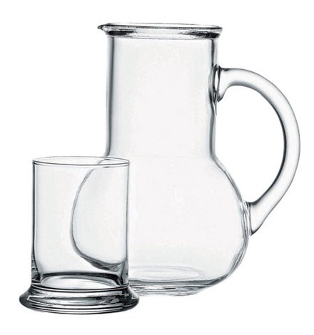 Oasis Glass Jug Set (2 Pcs) | Full House Lebanon