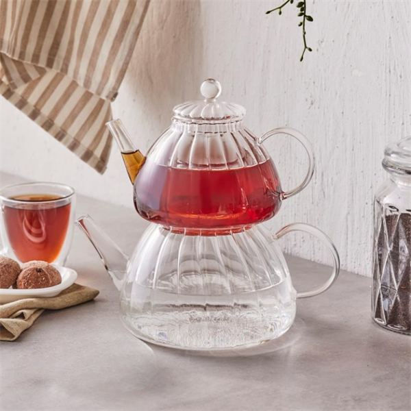Turkish Double Glass Tea Pots Set (2 Pcs) | Full House Lebanon