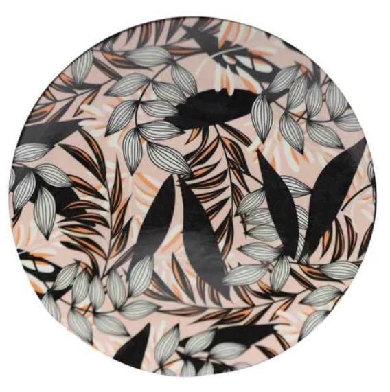 Black & Peach Dinnerware - Deep Plate | Full House Lebanon
