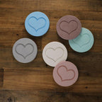 Diatomite Stone Heart Coasters | Full House Lebanon