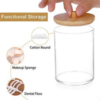 Acrylic Qtip Holder with Bamboo Lid | Full House Lebanon