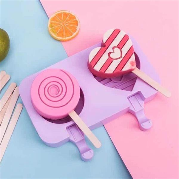 Heart & Circle Popsicle Mold - White | Full House Lebanon