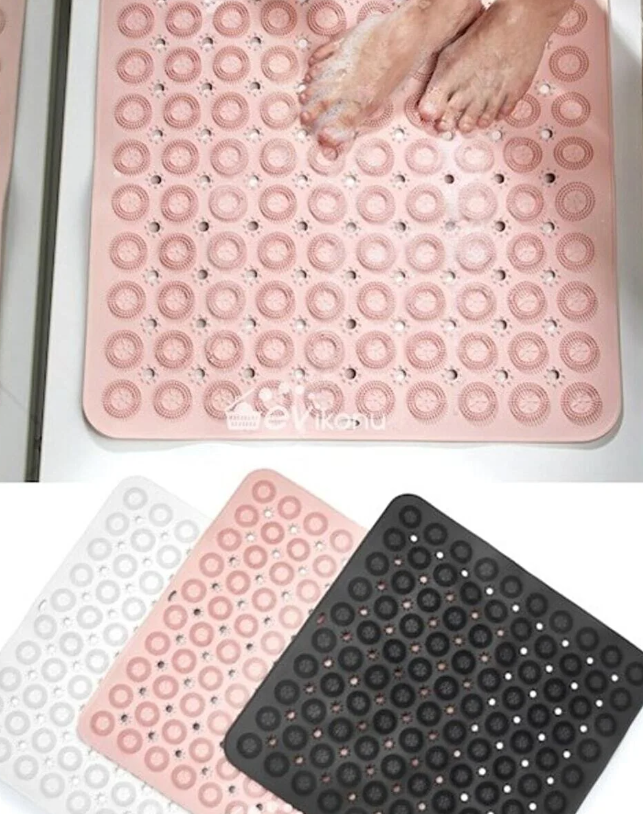 Square Massage Bath Mat - White | Full House Lebanon