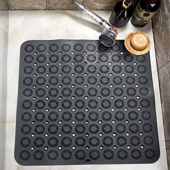Square Massage Bath Mat - Grey | Full House Lebanon