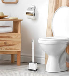 Siliwax Master Silicone Toilet Brush - Oval, White | Full House Lebanon