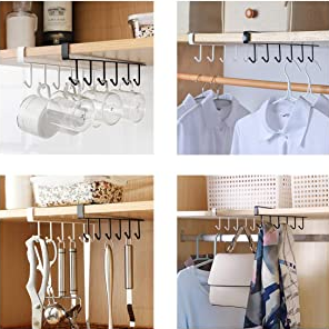 6-Hook Under Cabinet Mug Hanger | Full House Lebanon