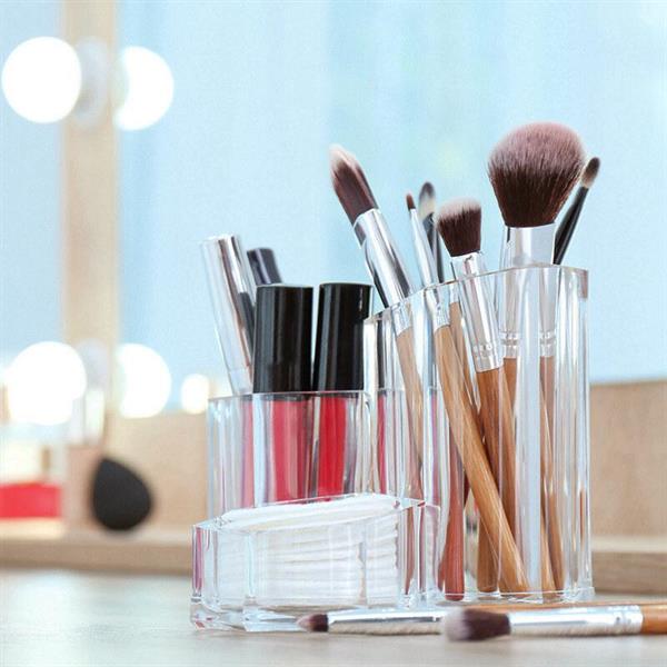 Acrylic 3 compartments Cosmetic Organizer | Full House Lebanon
