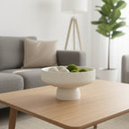 Ribbed Porcelain Decorative Bowl | Full House Lebanon