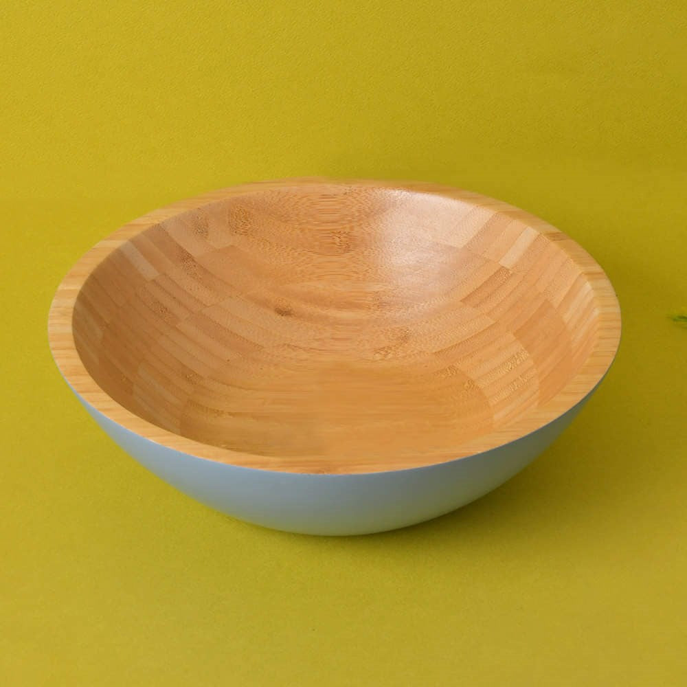 Bamboo Salad Bowls - Small, Light Blue | Full House Lebanon