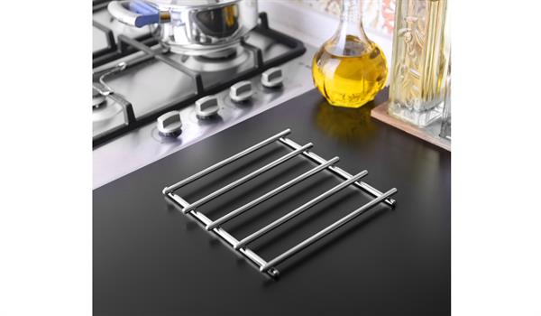 Stainless Steel Trivet - Square, Black | Full House Lebanon