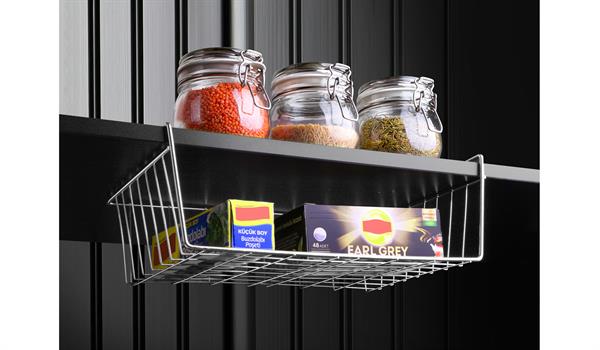 Cabinet Wire Hanging Basket Shelf - Black | Full House Lebanon