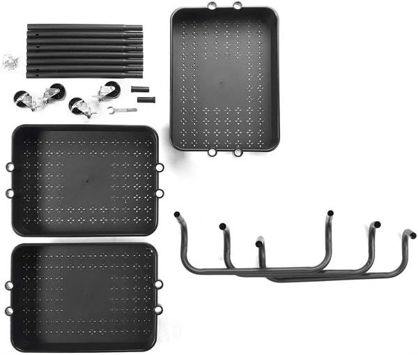 3-Tiers Plastic Basket Rolling Cart | Full House Lebanon