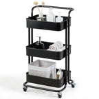 3-Tiers Metal Rolling Cart | Full House Lebanon