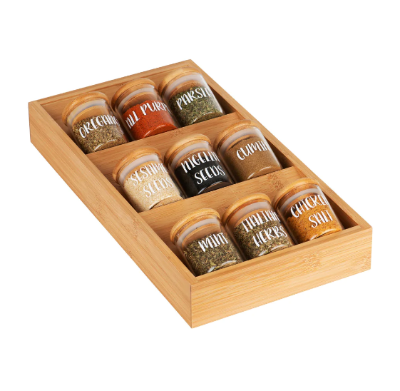 Bamboo Spice Drawer Organizer | Full House Lebanon