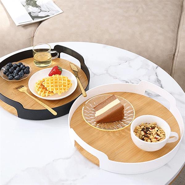 Bamboo Serving Tray - Large, Black | Full House Lebanon