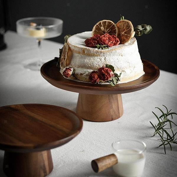 Acacia Wooden Cake Stand | Full House Lebanon