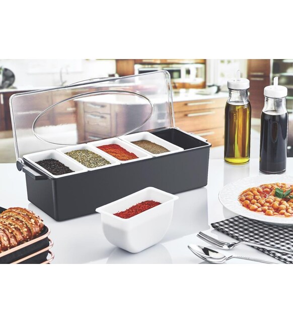 5 Compartment Divided Food Container | Full House Lebanon
