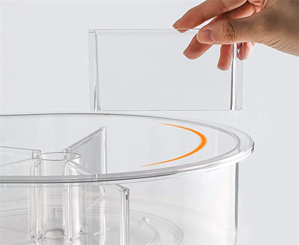 Crystal Turntable Multi-Compartment | Full House Lebanon