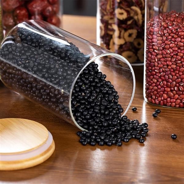 Bamboo-Lid Storage Jars - Small | Full House Lebanon