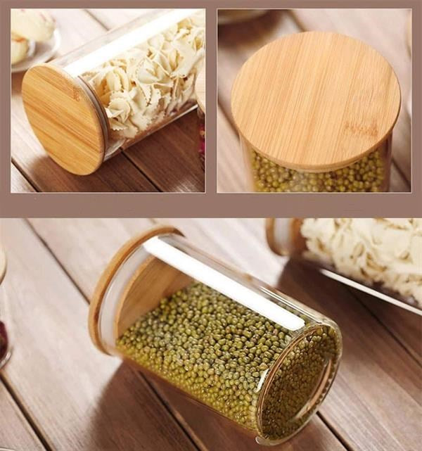 Bamboo-Lid Storage Jars - Jumboo | Full House Lebanon