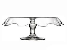 Glass Footed Serving Plate | Full House Lebanon