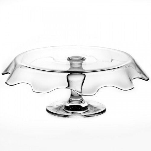 Glass Footed Serving Plate | Full House Lebanon
