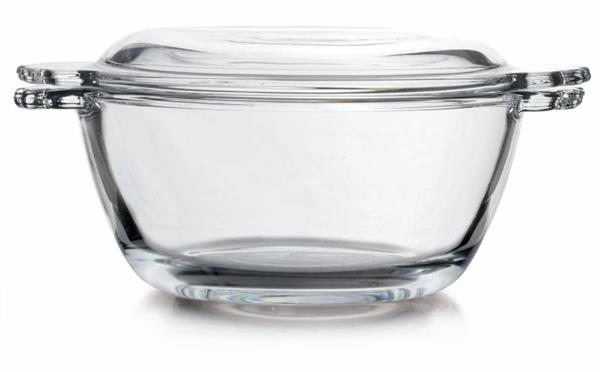 Pasabahce Glass Bowl with Cover Set (2 Pcs) | Full House Lebanon