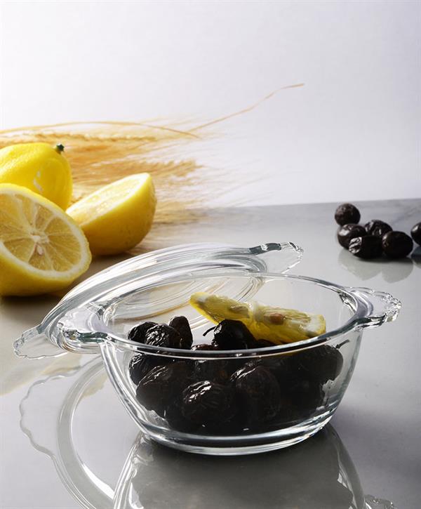 Pasabahce Glass Bowl with Cover Set (2 Pcs) | Full House Lebanon