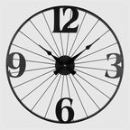 Metal Wall Clock - Large, Silver | Full House Lebanon