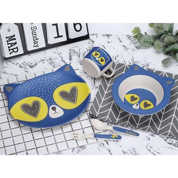 Bamboo Fiber Dinnerware Set (5 Pcs) - Raccoon | Full House Lebanon
