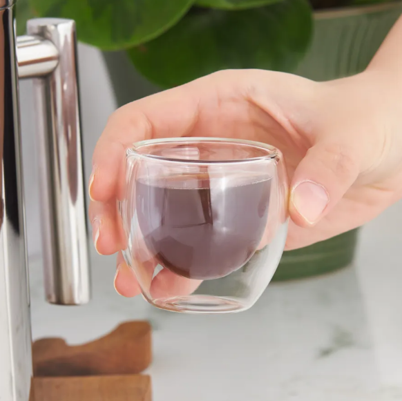 Double Wall Glass Espresso Cups (6 Pcs) | Full House Lebanon