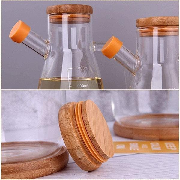 Olive Oil or Vinegar Glass Measured Bottle 1 L | Full House Lebanon