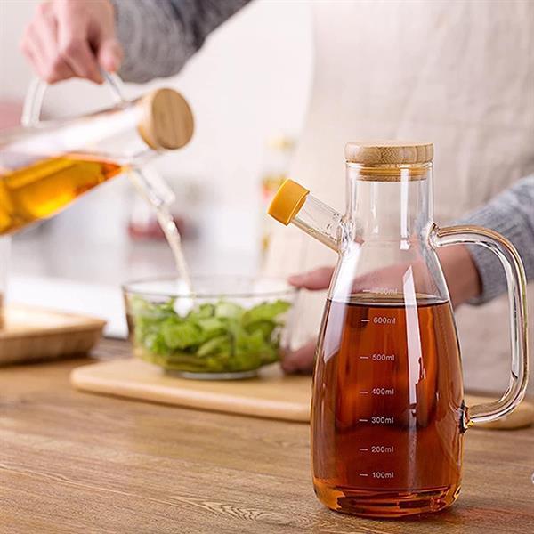 Olive Oil or Vinegar Glass Measured Bottle 1 L | Full House Lebanon