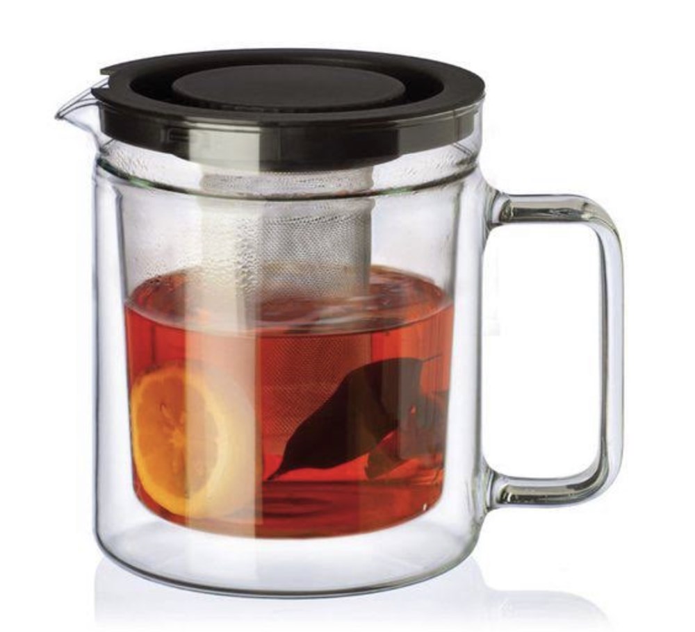 Simax Double Wall Glass Tea Pot | Full House Lebanon