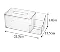 Acrylic Tissue Box with Side Compartments | Full House Lebanon