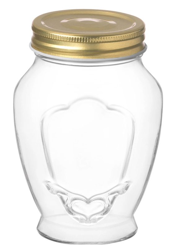LAV Laura Glass Jars with a Metal Lid | Full House Lebanon