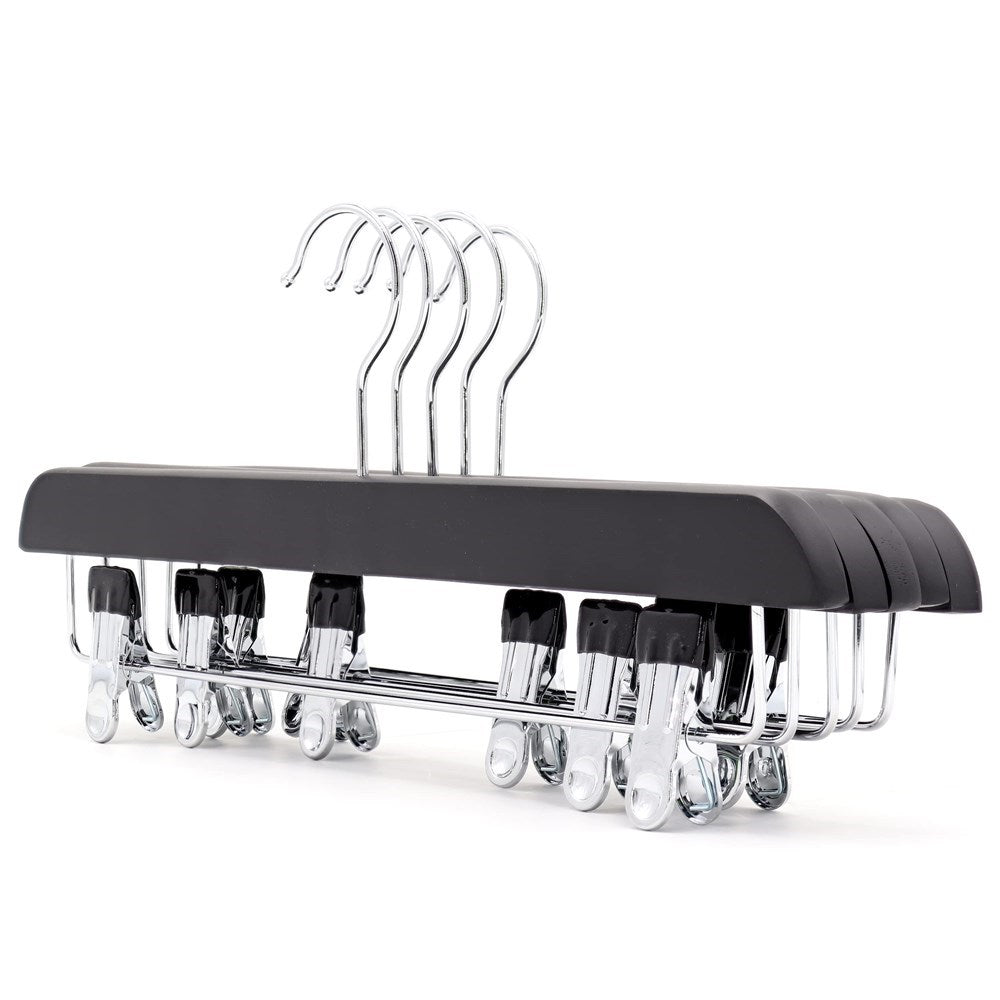 Metal & Wood Clothes Hanger Set (3 Pcs)