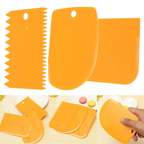 Plastic Cake Scrapers Set (3 Pcs) - Blue | Full House Lebanon