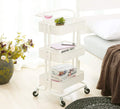 3-Tier Metal Rolling Cart with Handle | Full House Lebanon