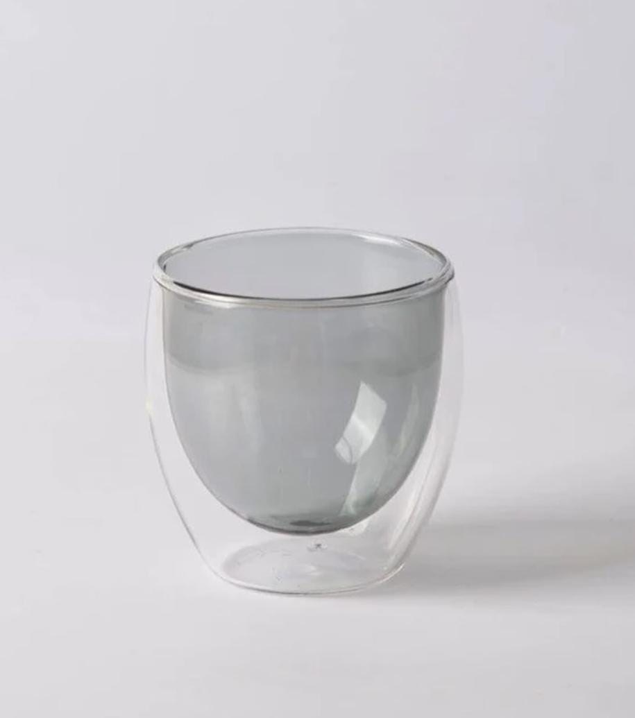 Double -wall Glass Cup - 350 ML, Green | Full House Lebanon
