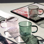 Double-wall Glass Mug - Navy | Full House Lebanon