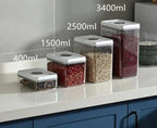 Rectangular Sealed Storage Jar - 2500 ml | Full House Lebanon