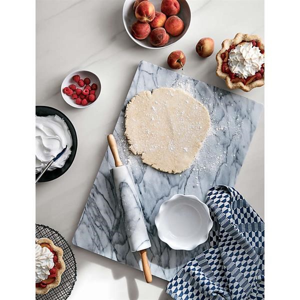 Marble Rolling Pins with a Wooden Base - Large, Beige | Full House Lebanon