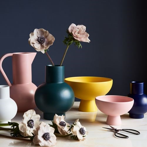 Colorful Porcelain Vase - Small, White | Full House Lebanon