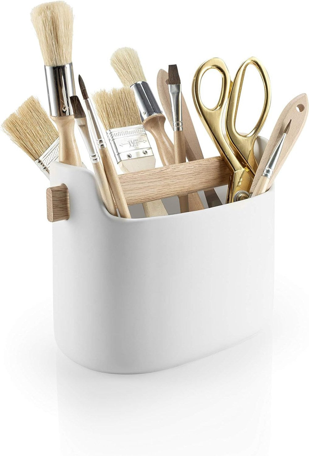 White Porcelain Kitchen Utensils Holder | Full House Lebanon