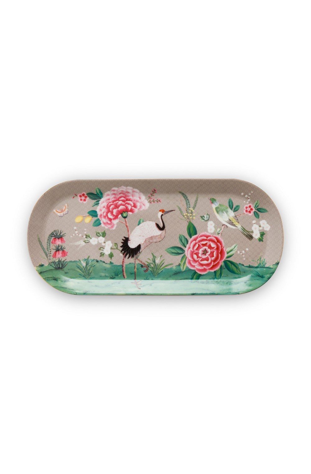 Pip Studio Cake Tray Rectangular Blushing Birds Khaki | Full House Lebanon