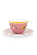 Pip Studio La Majorelle Cappuccino Cup & Saucer Pink Set (2 Pcs) | Full House Lebanon