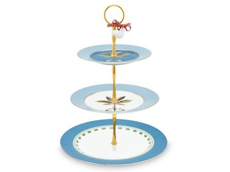 Pip Studio La Majorelle 3 Tier Cake Stand Blue | Full House Lebanon