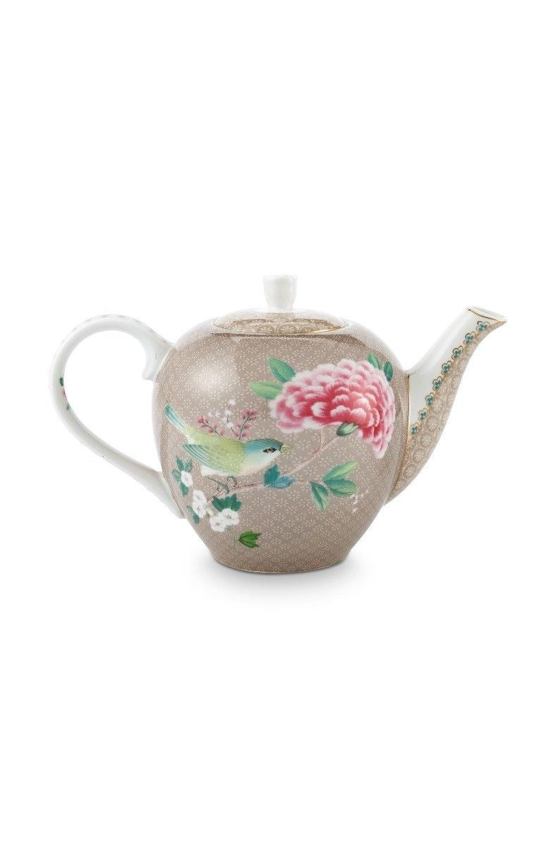 Pip Studio Blushing Birds Teapot Khaki | Full House Lebanon